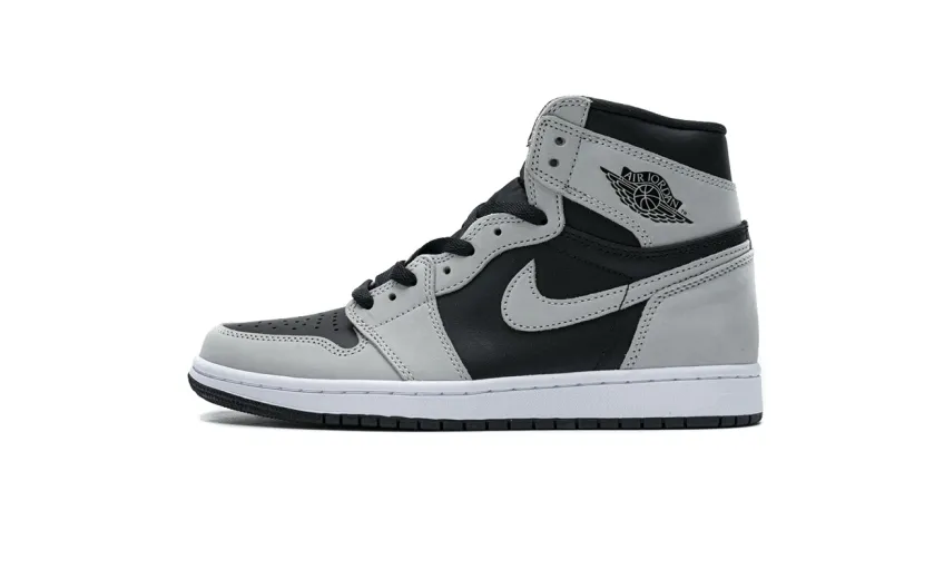 Reps StockX Shoes Air Jordan 1 Shadow 2.0 Black Light Smoke Grey 555088-035??