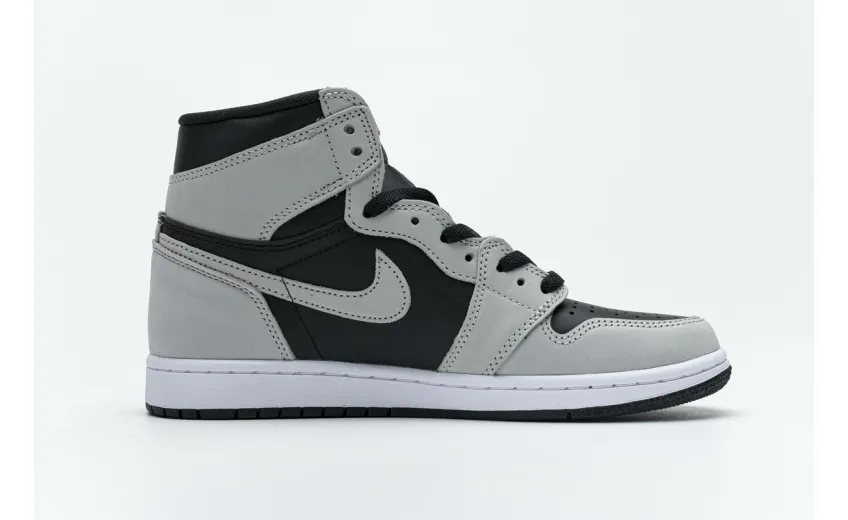 Reps StockX Shoes Air Jordan 1 Shadow 2.0 Black Light Smoke Grey 555088-035??