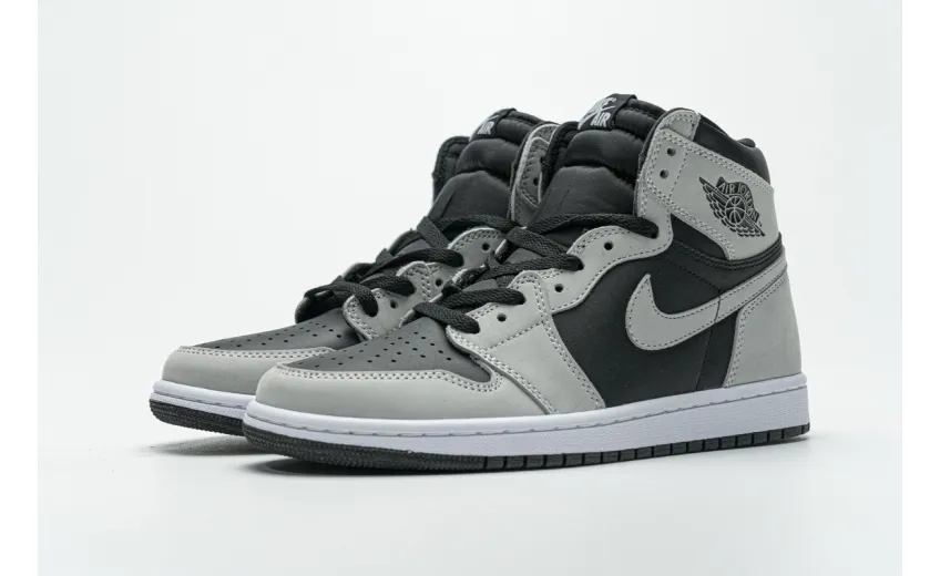 Reps StockX Shoes Air Jordan 1 Shadow 2.0 Black Light Smoke Grey 555088-035??