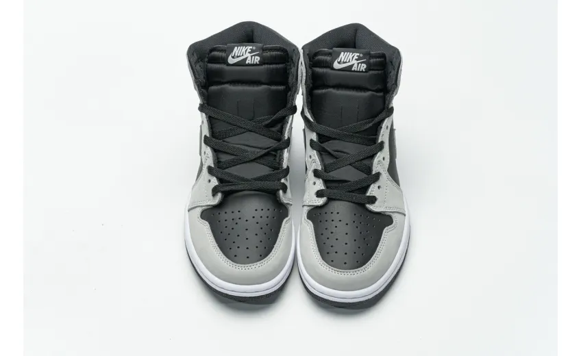 Reps StockX Shoes Air Jordan 1 Shadow 2.0 Black Light Smoke Grey 555088-035??