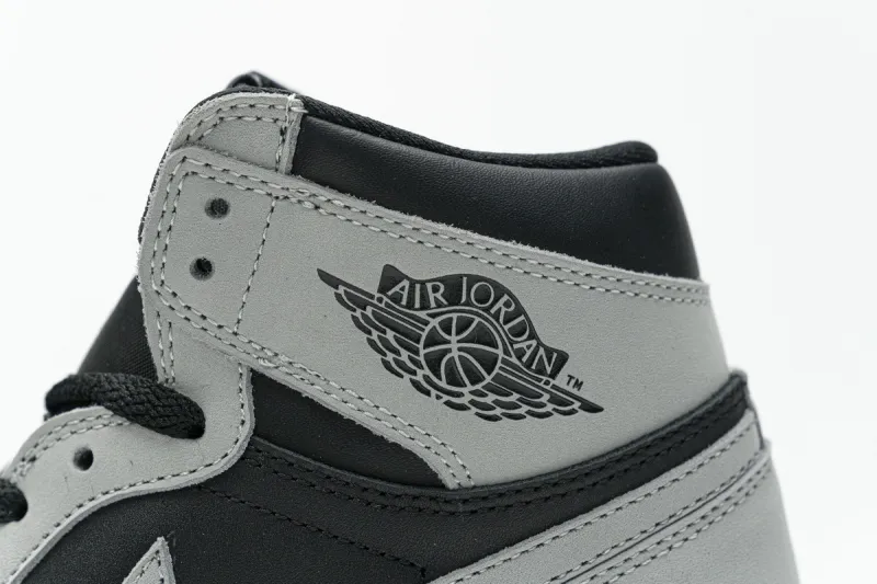 Reps StockX Shoes Air Jordan 1 Shadow 2.0 Black Light Smoke Grey 555088-035??