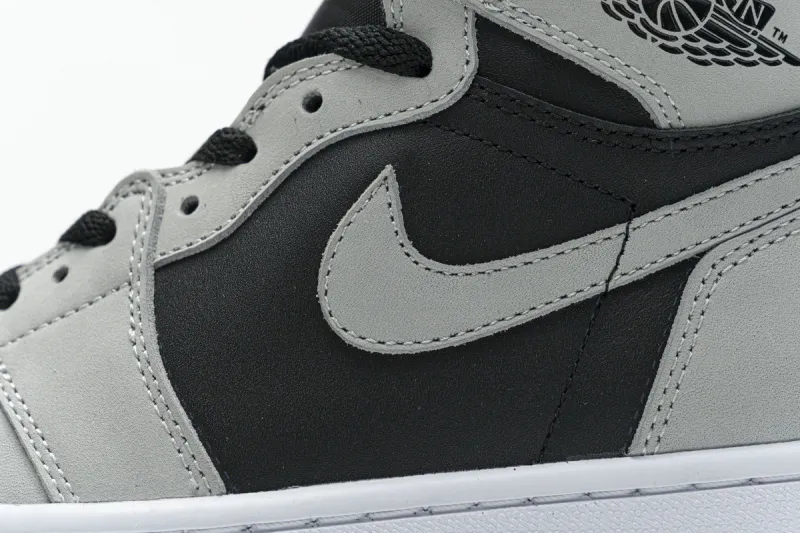 Reps StockX Shoes Air Jordan 1 Shadow 2.0 Black Light Smoke Grey 555088-035??