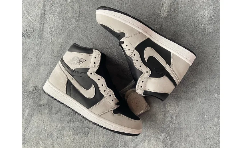 Reps StockX Shoes Air Jordan 1 Shadow 2.0 Black Light Smoke Grey 555088-035??