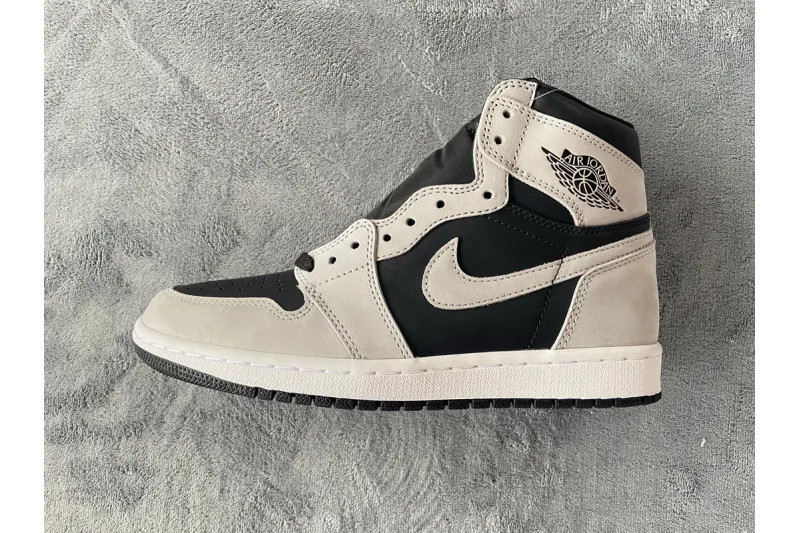 Reps StockX Shoes Air Jordan 1 Shadow 2.0 Black Light Smoke Grey 555088-035??