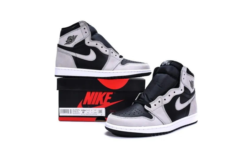Reps StockX Shoes Air Jordan 1 Shadow 2.0 Black Light Smoke Grey 555088-035??