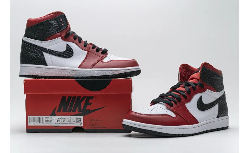 Reps StockX Shoes Air Jordan 1 High Satin Snakeskin CD0461-601??