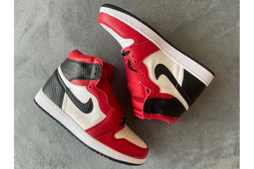Reps StockX Shoes Air Jordan 1 High Satin Snakeskin CD0461-601??