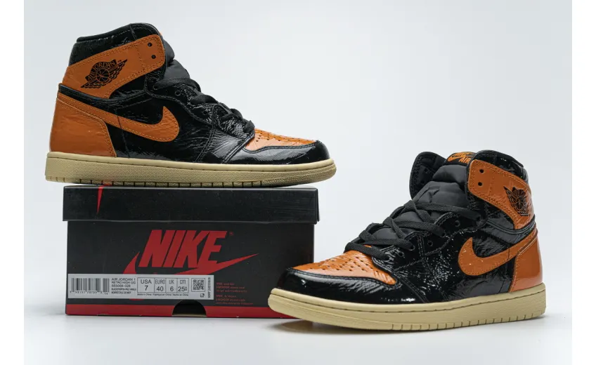 Reps StockX Shoes Air Jordan 1 Retro High OG 'Shattered Backboard 3.0' Orange 555508-028??