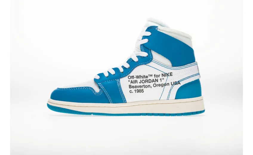 fake jordan 1 off white university blue