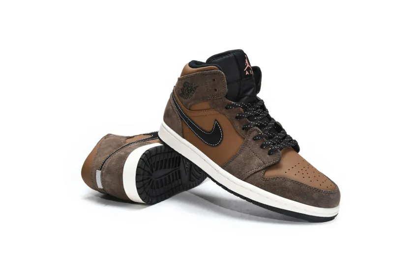 Reps StockX Shoes Air Jordan 1 Mid SE Dark Chocolate DC7294-200??