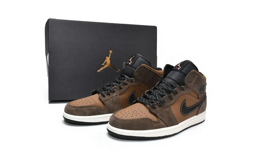 Reps StockX Shoes Air Jordan 1 Mid SE Dark Chocolate DC7294-200??