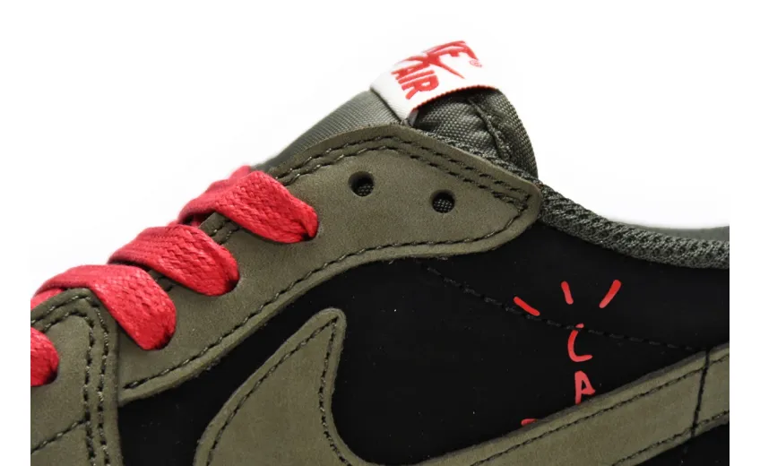 Reps StockX Shoes Travis Scott x Air Jordan 1 Low Dark Green DM7866-196??