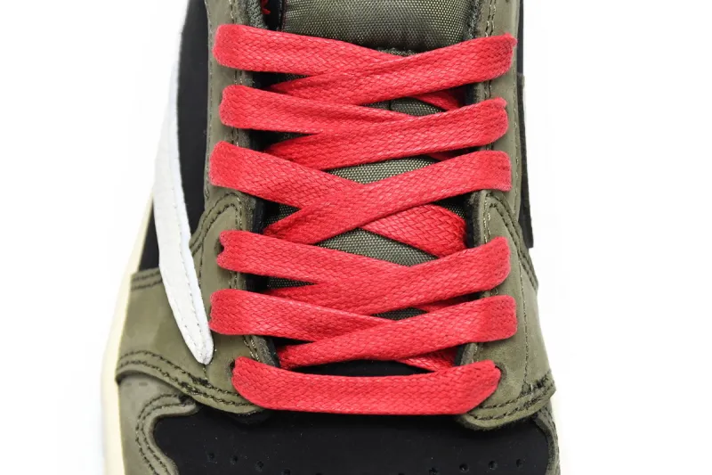Reps StockX Shoes Travis Scott x Air Jordan 1 Low Dark Green DM7866-196??
