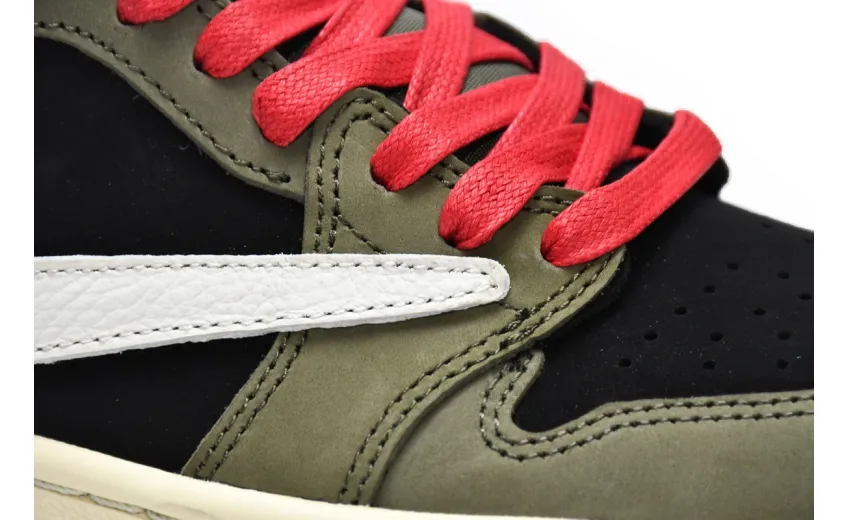 Reps StockX Shoes Travis Scott x Air Jordan 1 Low Dark Green DM7866-196??