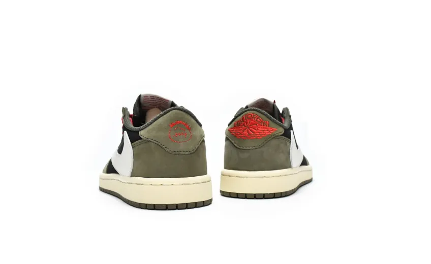 Reps StockX Shoes Travis Scott x Air Jordan 1 Low Dark Green DM7866-196??