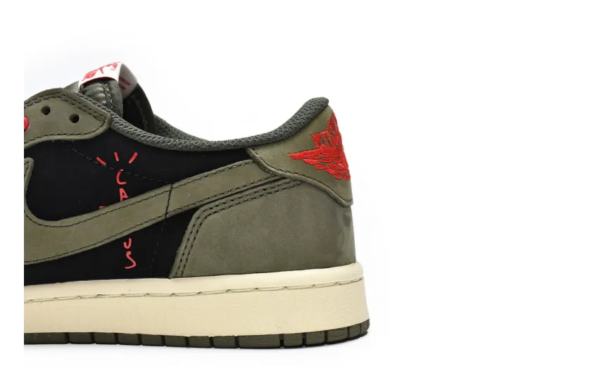 Reps StockX Shoes Travis Scott x Air Jordan 1 Low Dark Green DM7866-196??