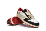 Reps StockX Shoes Travis Scott x Air Jordan 1 Low Black Red DM7866-166??