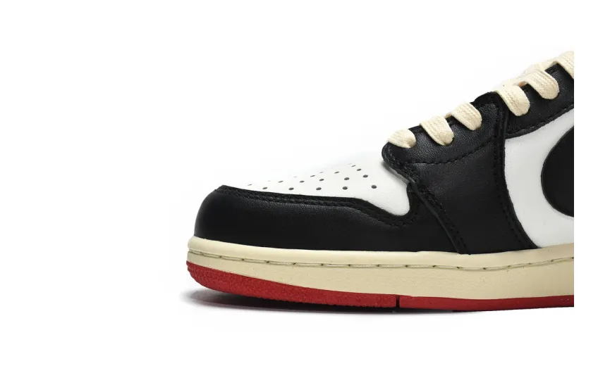 Reps StockX Shoes Travis Scott x Air Jordan 1 Low Black Red DM7866-166??