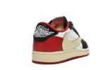 Reps StockX Shoes Travis Scott x Air Jordan 1 Low Black Red DM7866-166??