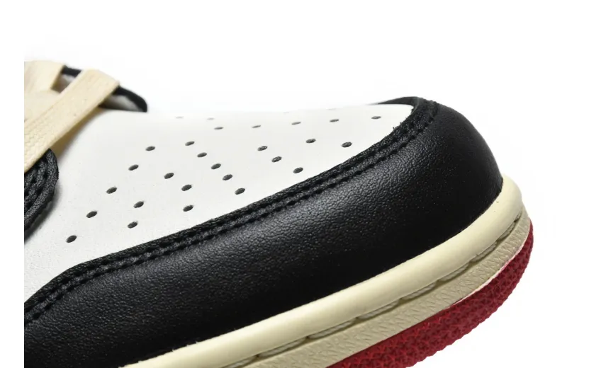 Reps StockX Shoes Travis Scott x Air Jordan 1 Low Black Red DM7866-166??