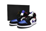 Reps StockX Shoes Air Jordan 1 Mid Lakers Top 3 Blue Red 852542-005??