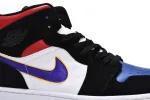 Reps StockX Shoes Air Jordan 1 Mid Lakers Top 3 Blue Red 852542-005??