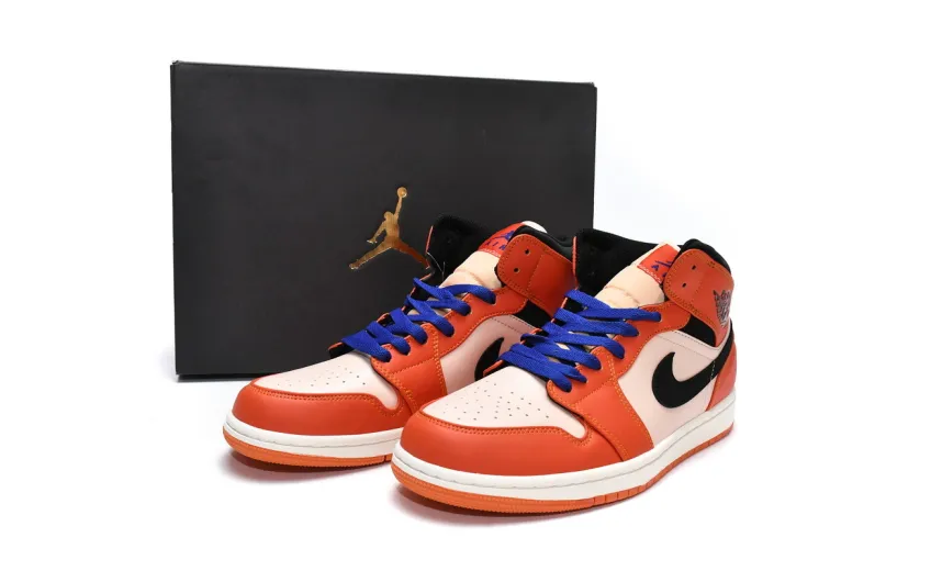 Reps StockX Shoes Air Jordan 1 Mid SE Team Orange 852542-800??