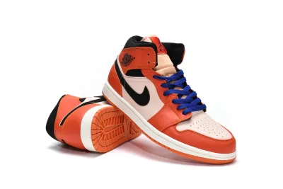  Air Jordan 1 Mid SE Team Orange 852542-800 02