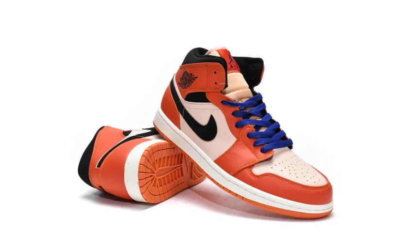 Reps StockX Shoes Air Jordan 1 Mid SE Team Orange 852542-800??