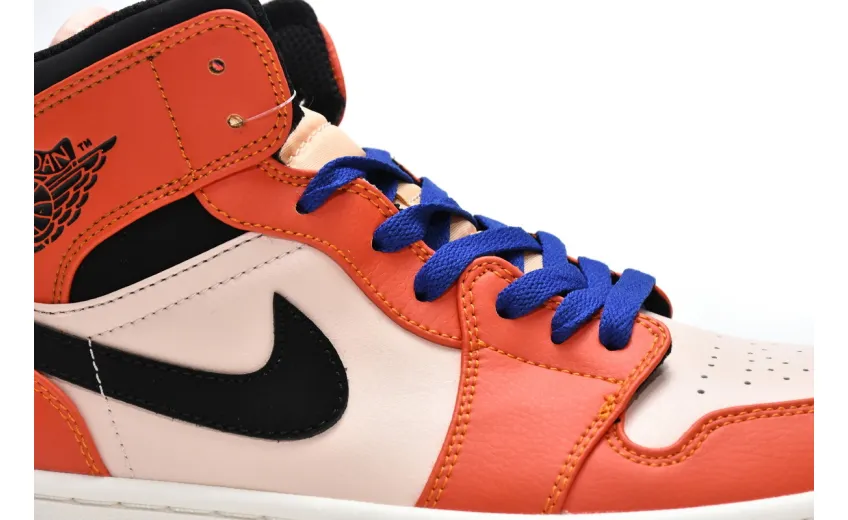 Reps StockX Shoes Air Jordan 1 Mid SE Team Orange 852542-800??