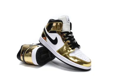  Air Jordan 1 Mid SE GS Metallic Gold DC1420-700 02
