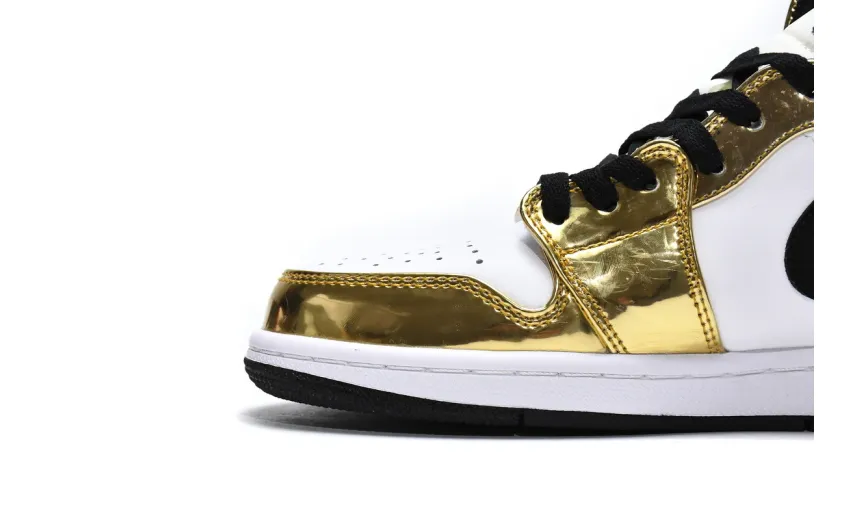 Reps StockX Shoes Air Jordan 1 Mid SE GS Metallic Gold DC1420-700??