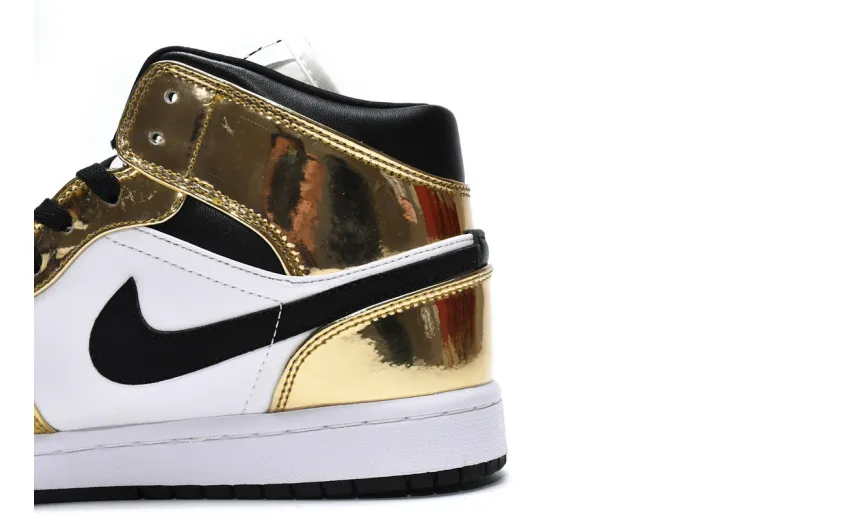 Reps StockX Shoes Air Jordan 1 Mid SE GS Metallic Gold DC1420-700??