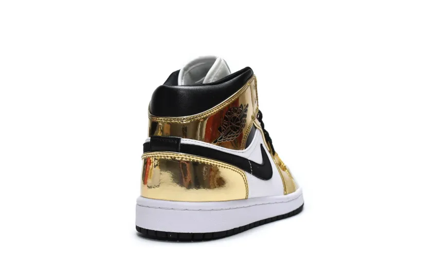 Reps StockX Shoes Air Jordan 1 Mid SE GS Metallic Gold DC1420-700??