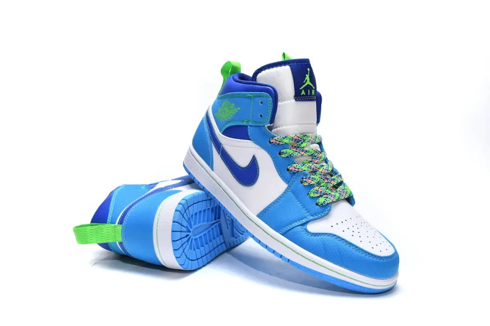 Reps StockX Shoes Air Jordan 1 Mid SE (GS) Sprite Blue Green DA8010-400??