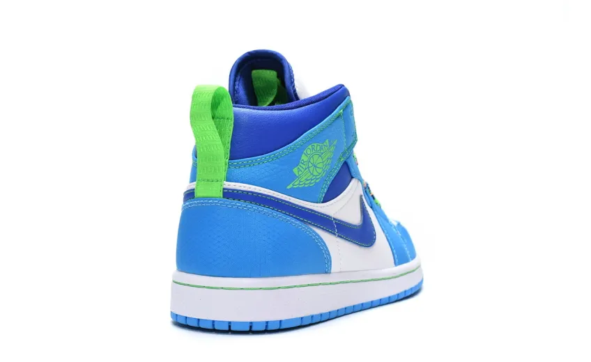 Reps StockX Shoes Air Jordan 1 Mid SE (GS) Sprite Blue Green DA8010-400??