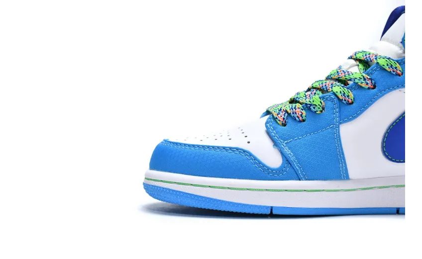 Reps StockX Shoes Air Jordan 1 Mid SE (GS) Sprite Blue Green DA8010-400??