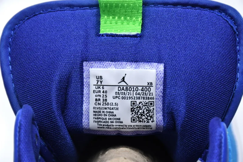 Reps StockX Shoes Air Jordan 1 Mid SE (GS) Sprite Blue Green DA8010-400??