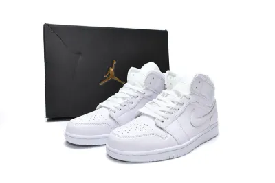  Air Jordan 1 Mid White 554724-129 01