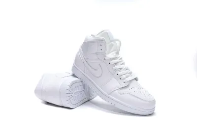  Air Jordan 1 Mid White 554724-129 02