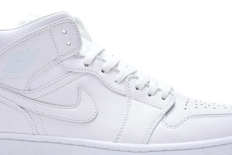 Reps StockX Shoes Air Jordan 1 Mid White 554724-129??