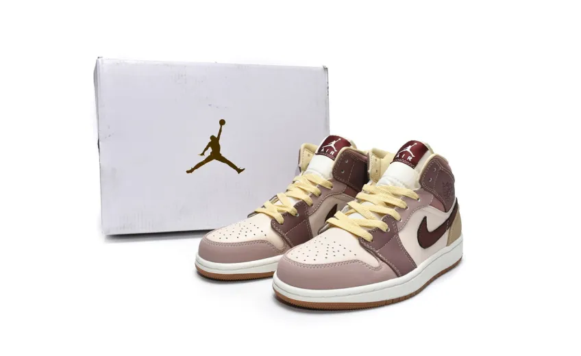 Reps StockX Shoes Air Jordan 1 Mid Brown Tan DO7440-821 ??
