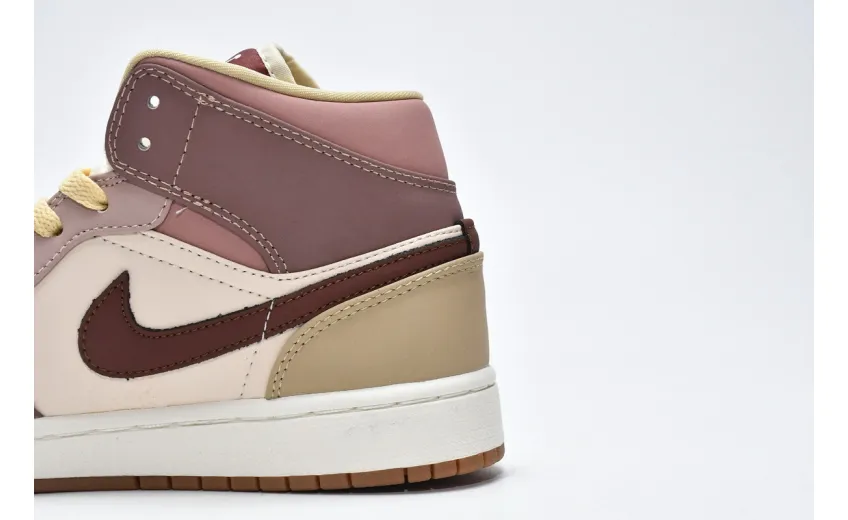 Reps StockX Shoes Air Jordan 1 Mid Brown Tan DO7440-821 ??