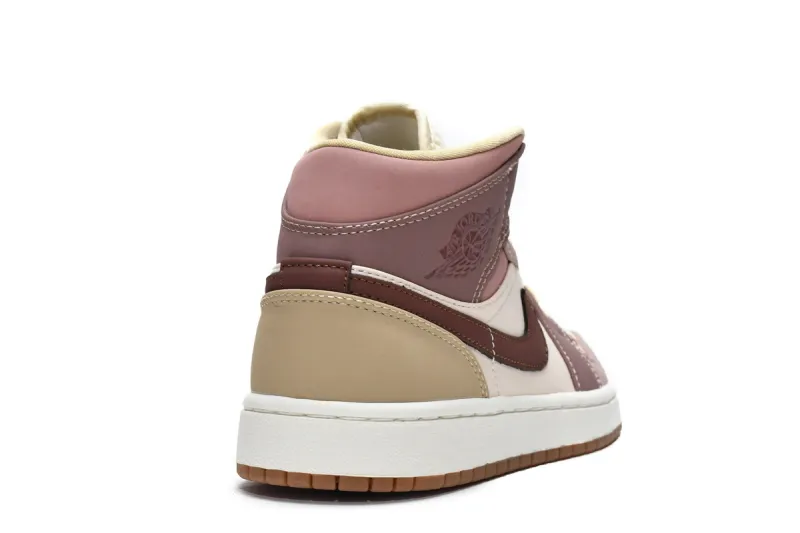 Reps StockX Shoes Air Jordan 1 Mid Brown Tan DO7440-821 ??