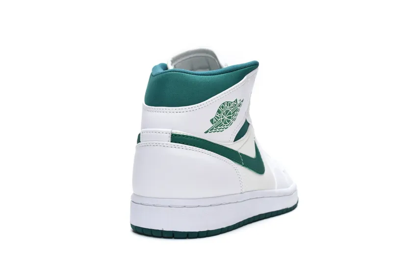 Reps StockX Shoes Air Jordan 1 Mid White Mystic Green CD6759-103??