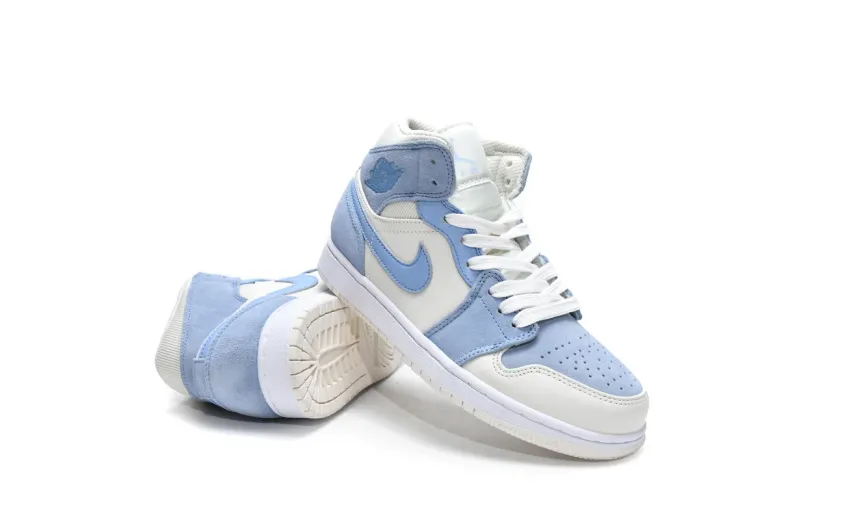 Reps StockX Shoes Air Jordan 1 Mid SE Sail Light Blue DA4666-100??