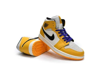  Air Jordan 1 Mid SE Lakers 852542-700 02