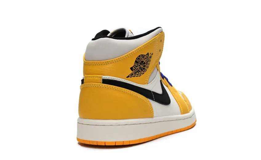 Reps StockX Shoes Air Jordan 1 Mid SE Lakers 852542-700??