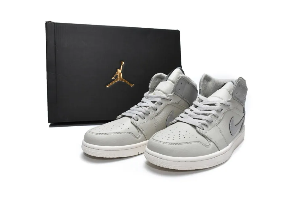 Reps StockX Shoes Air Jordan 1 Mid SE Light Bone 852542-003??