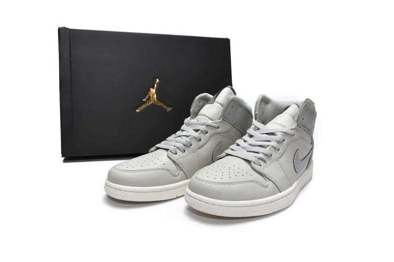 Reps StockX Shoes Air Jordan 1 Mid SE Light Bone 852542-003??